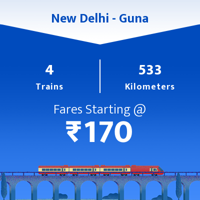New Delhi To Guna Trains